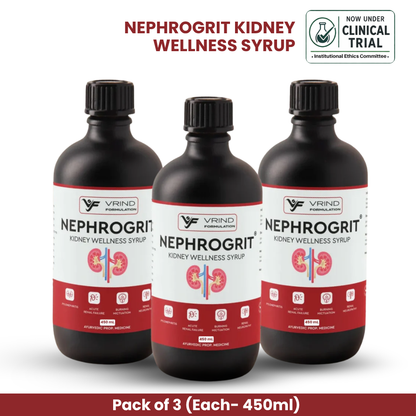 Kidney Wellness Syrup | Helps in CKD | Kidney Detox, Restores Functions | Recommended by Health Professionals - Nephrogrit - Kidney Wellness